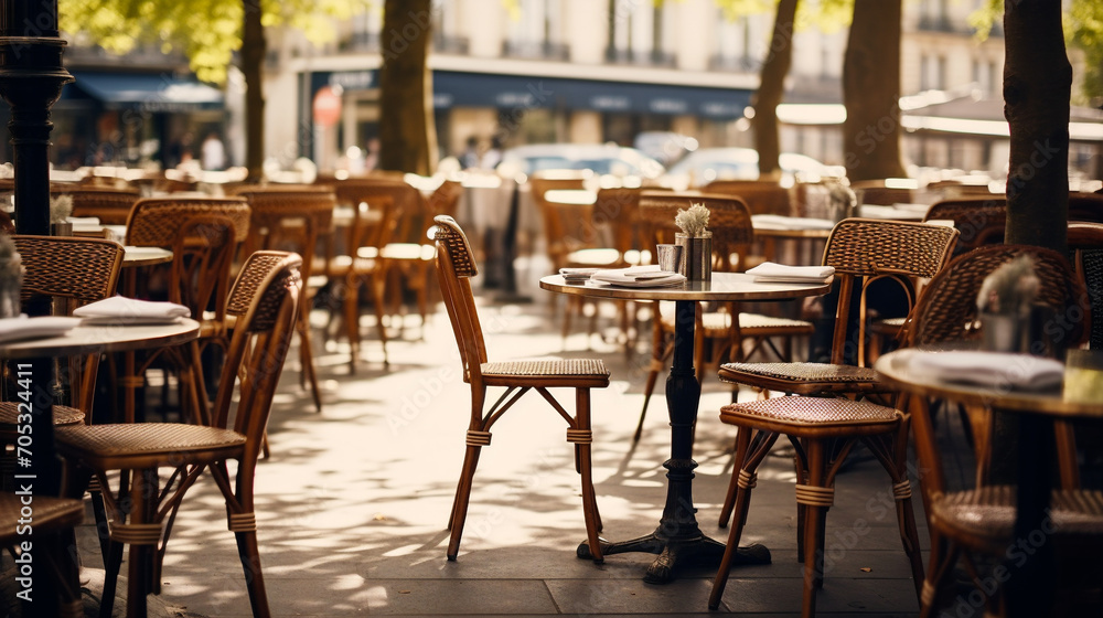 Parisian Sidewalk Cafe Ambiance