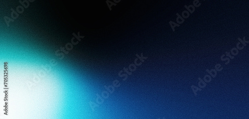 Dark blue white black grainy gradient background glowing light dark backdrop noise texture effect banner header poster design