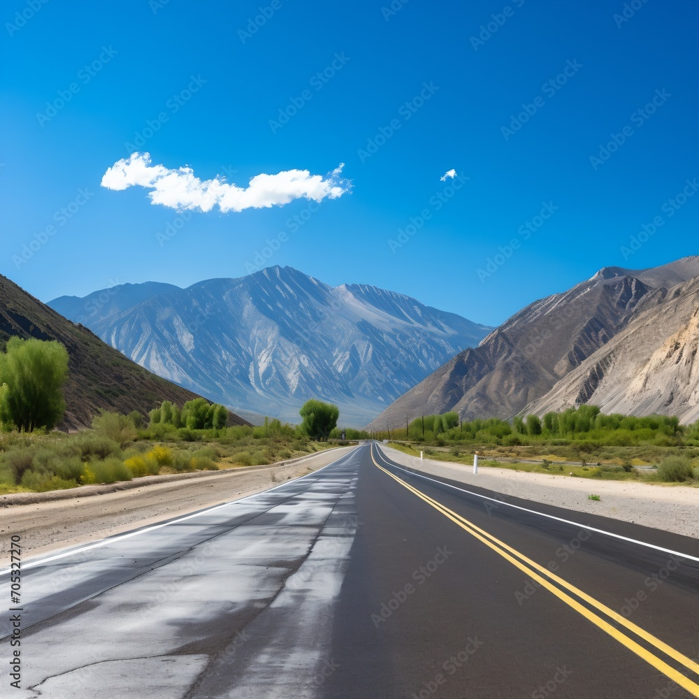 Fototapeta premium Road through the mountains
