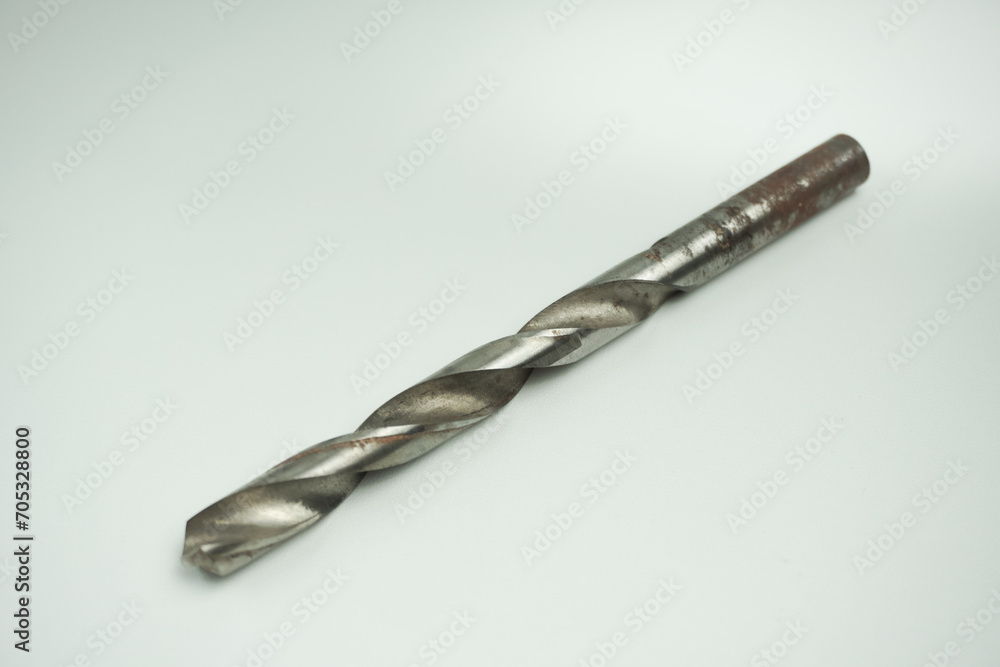 Naklejka premium Drill bit isolated . drill for iron and wood