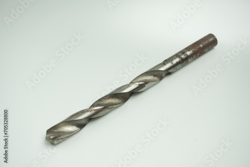 Drill bit isolated . drill for iron and wood