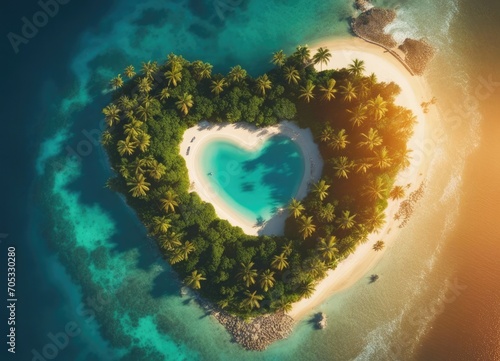 heart shaped island © Yves