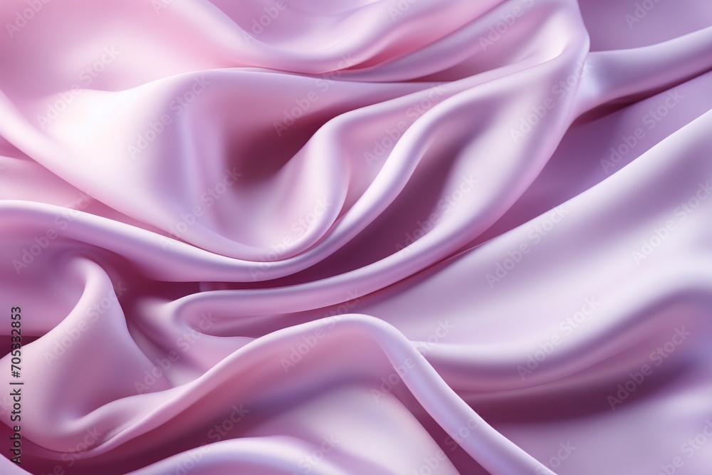 Fototapeta premium Close up of pink silk fabric