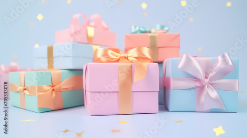 Holiday party background, New Year, birthday, celebration, Christmas background with blank copy space