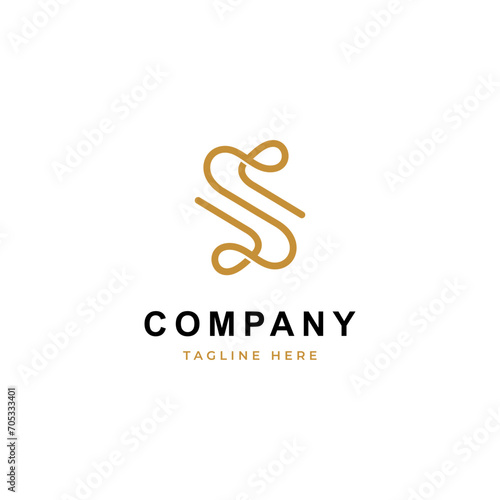 Letter S Initial logo icon design template flat vector. Elegant, modern, luxury, premium vector