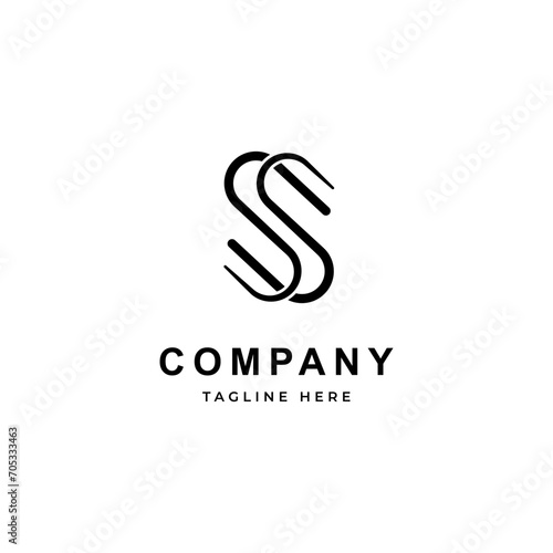 Letter S Initial monogram logo icon design template flat vector