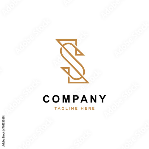 Letter S Initial logo icon design template. Elegant, modern, luxury, premium vector