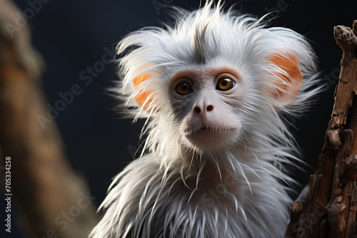 Wild Dusky leaf monkey in south of Thailand