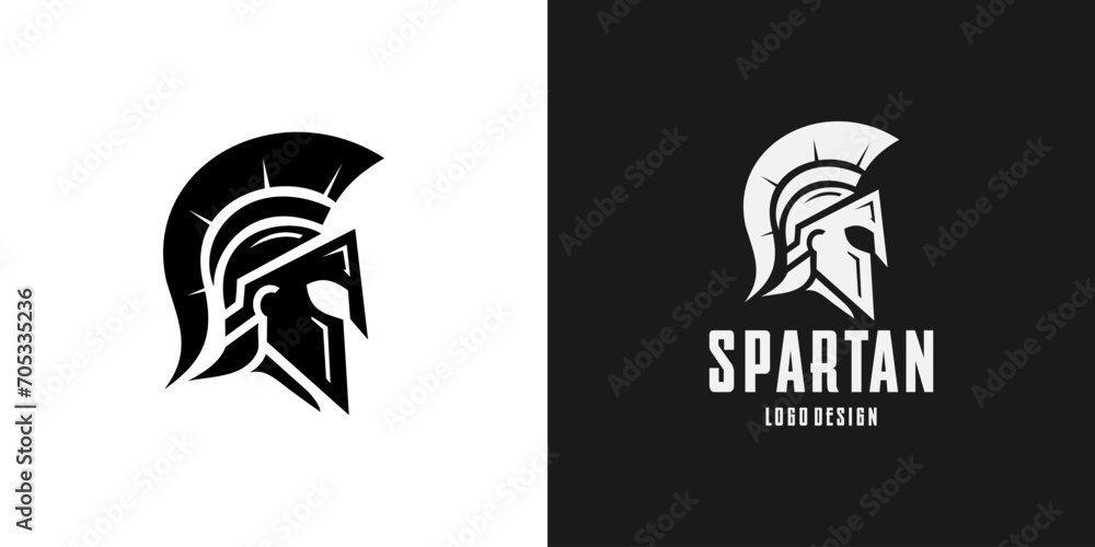 logo illustration of greek spartan warrior logo illustration of greek spartan warrior