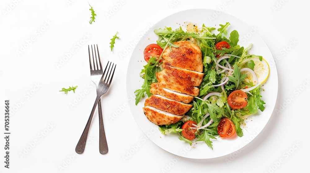 salad with chicken fillet salad with chicken fillet
