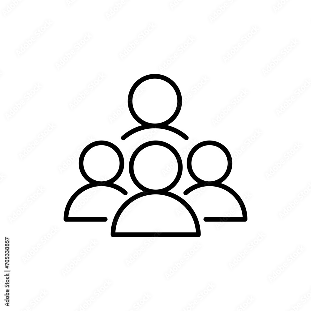 User group outline icons, minimalist vector illustration ,simple transparent graphic element .Isolated on white background User group outline icons, minimalist vector illustration ,simple transparent graphic element .Isolated on white background