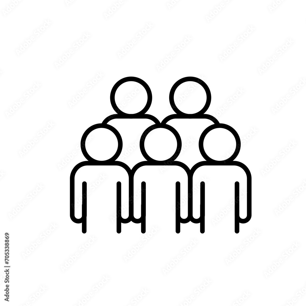 User group outline icons, minimalist vector illustration ,simple transparent graphic element .Isolated on white background User group outline icons, minimalist vector illustration ,simple transparent graphic element .Isolated on white background