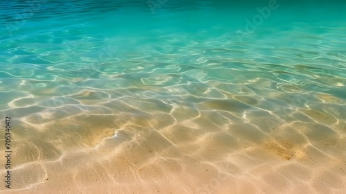 Abstract beautiful sandy beaches background with crystal clear waters of the sea and the lagoon.