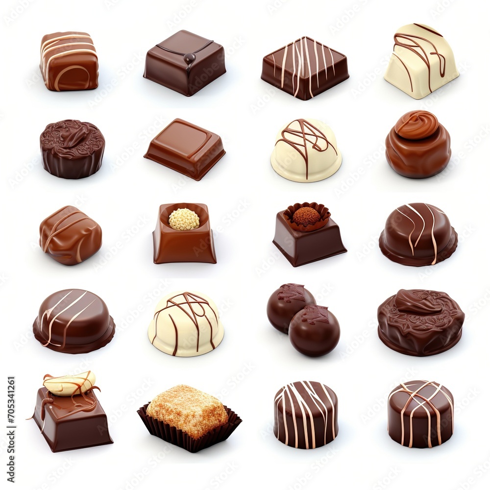 Fototapeta premium A delectable assortment of chocolates