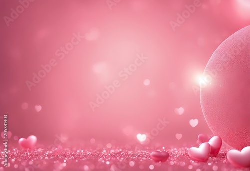 Abstract blur beautiful elegance bright pale pastel pink color panoramic background with circle bokeh light and shinning for valentine's day collection design as banner concept stock photoPink Color