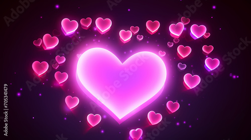 Valentine's Day, hearts, Valentine's Day background, wedding background, blank copy space