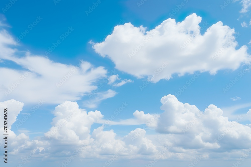 cloud with blue sky - obrazy, fototapety, plakaty 