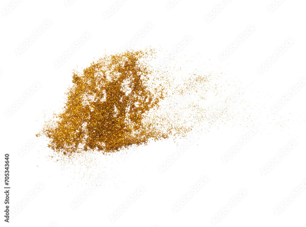Gold metallic glitter sparkle explosion in air. Golden Glitter sand spark blink celebrate Chinese new year, fly throw gold glitters particle. White background isolated, selective focus Blur bokeh Gold metallic glitter sparkle explosion in air. Golden Glitter sand spark blink celebrate Chinese new year, fly throw gold glitters particle. White background isolated, selective focus Blur bokeh