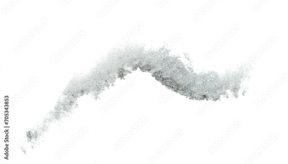 Silver metallic glitter sparkle explosion in air. Silver Glitter sand spark blink celebrate Chinese new year, fly throw silver glitters particle. White background isolated, selective focus Blur bokeh Silver metallic glitter sparkle explosion in air. Silver Glitter sand spark blink celebrate Chinese new year, fly throw silver glitters particle. White background isolated, selective focus Blur bokeh