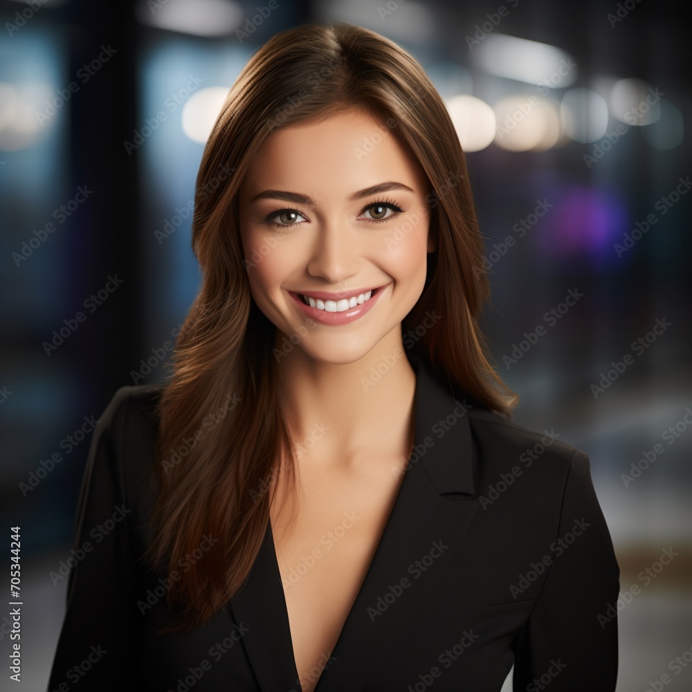 Portrait of a young smiling businesswoman Portrait of a young smiling businesswoman