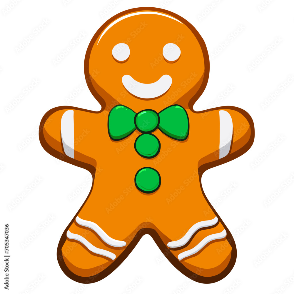 Gingerbread man. New year cookies, sweets. Cute christmas gingerbread man in flat style isolated on white background. Christmas icon. Holiday winter symbols. Festive treats. Vector illustration Gingerbread man. New year cookies, sweets. Cute christmas gingerbread man in flat style isolated on white background. Christmas icon. Holiday winter symbols. Festive treats. Vector illustration