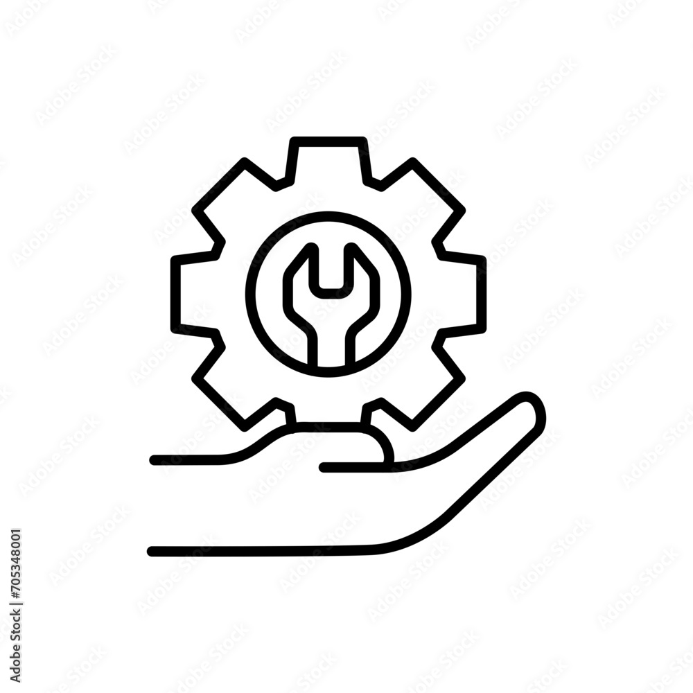 Technical support outline icons, minimalist vector illustration ,simple transparent graphic element .Isolated on white background Technical support outline icons, minimalist vector illustration ,simple transparent graphic element .Isolated on white background