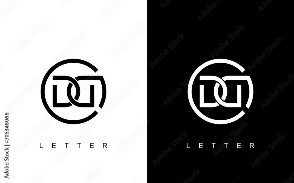 illustration vector graphic of simple, modern, flat, creative, geometric, letter mark, word mark for initial letter CDG logo design illustration vector graphic of simple, modern, flat, creative, geometric, letter mark, word mark for initial letter CDG logo design