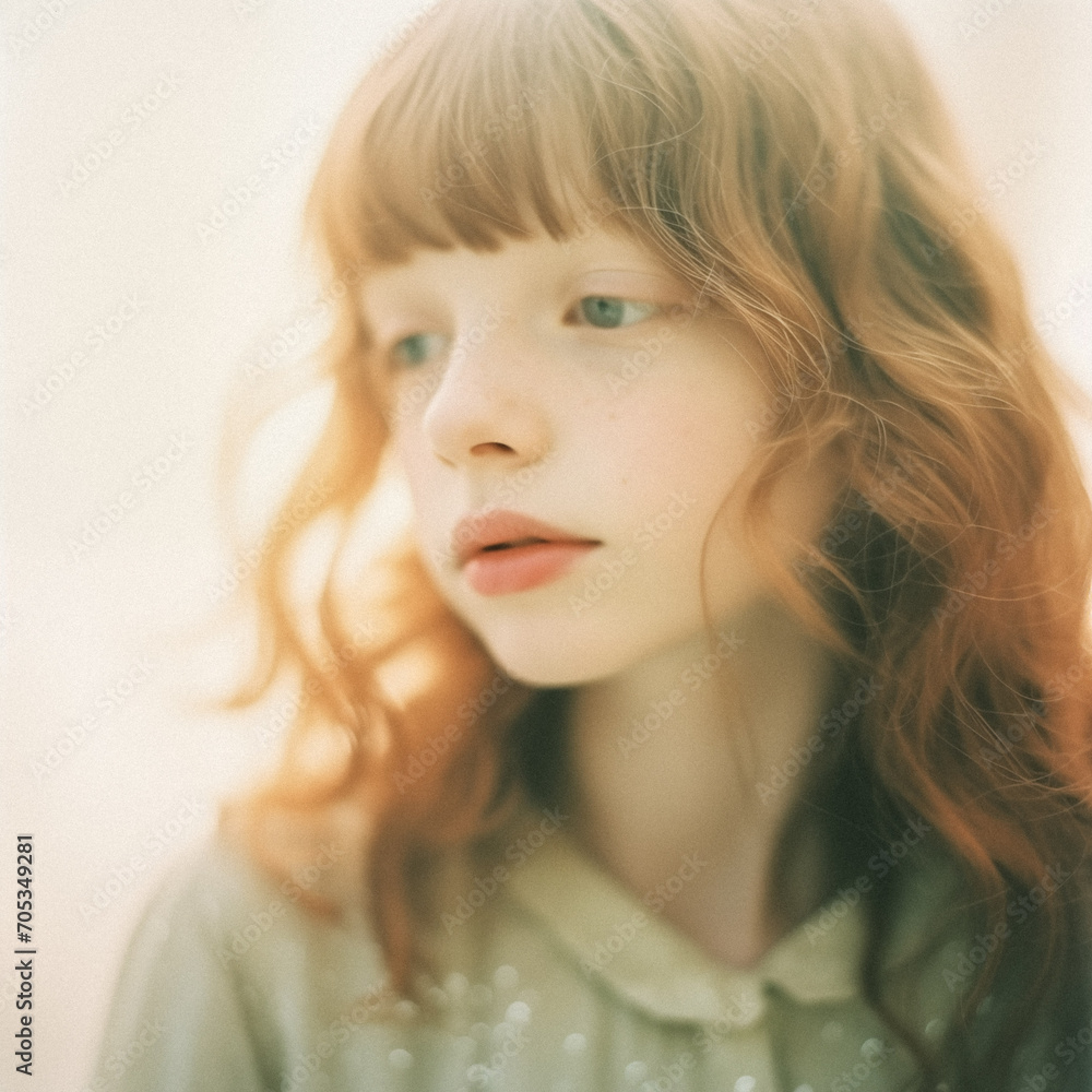 AI-Generated Portrait of a Beautiful Young Girl AI-Generated Portrait of a Beautiful Young Girl
