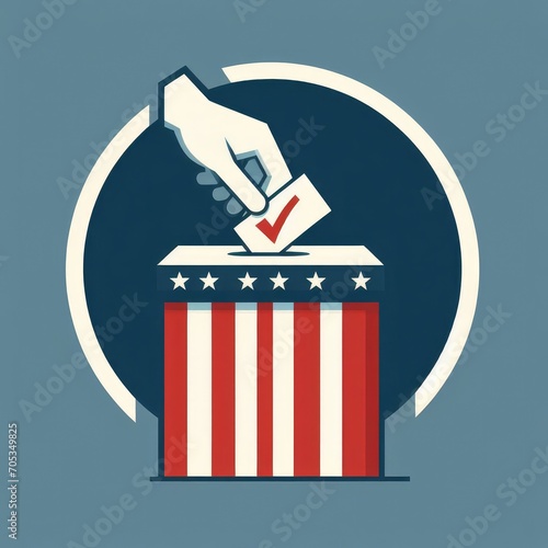 Election ballot box. Voting box.