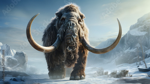 Early Humans Hunted Mammoths photo