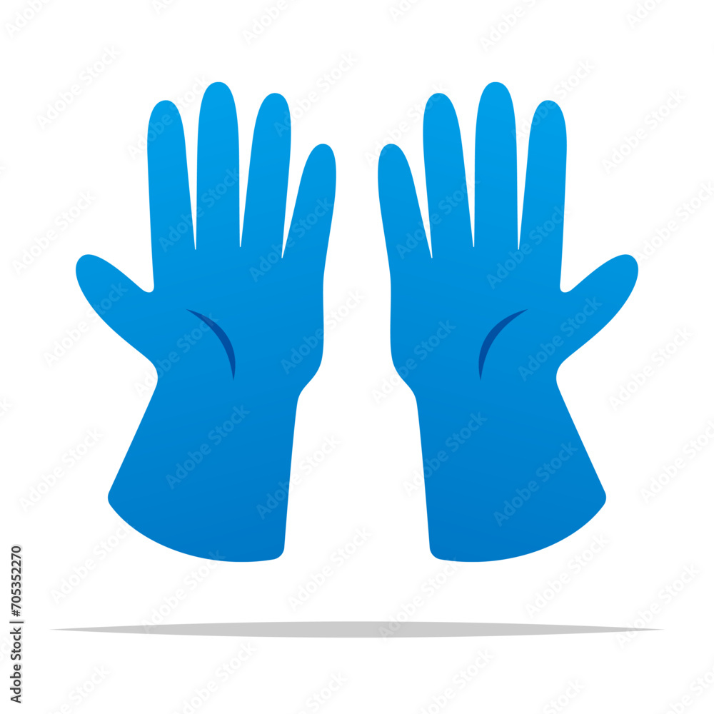 Medical gloves vector isolated illustration Medical gloves vector isolated illustration