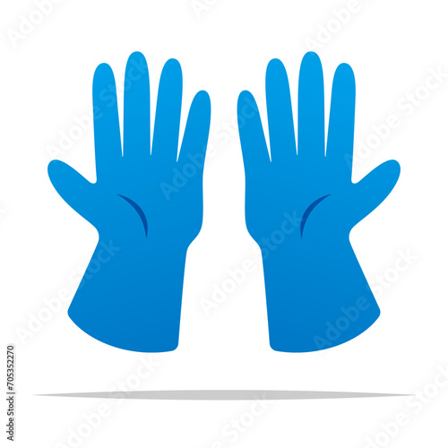 Medical gloves vector isolated illustration