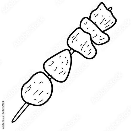 Indonesian food sate