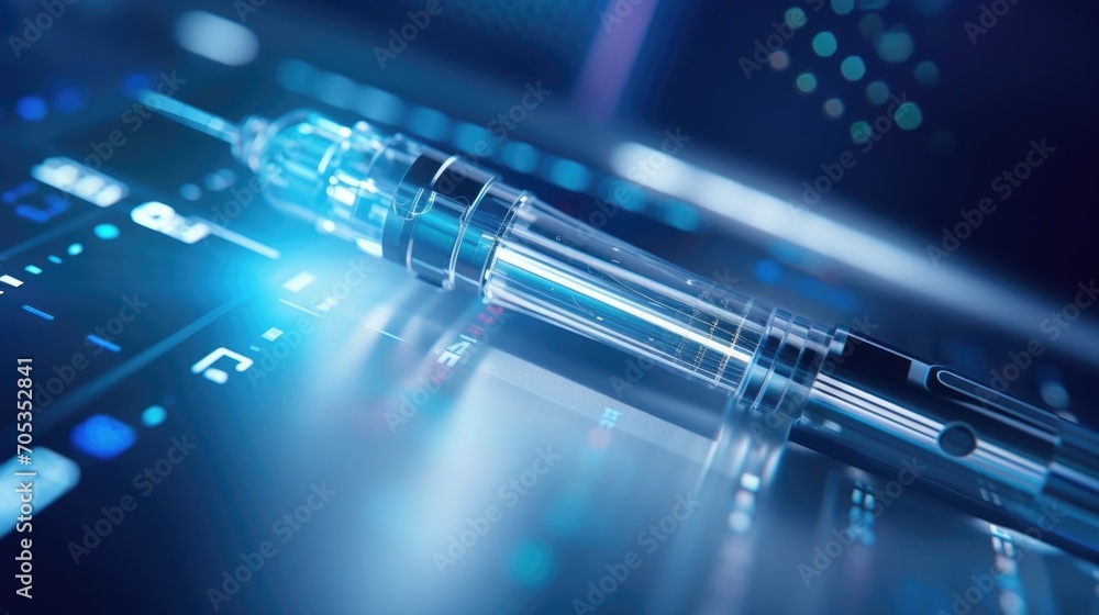 Closeup of a smart surgical instrument, equipped with sensors and AI algorithms, assisting with tissue identification and manipulation. Closeup of a smart surgical instrument, equipped with sensors and AI algorithms, assisting with tissue identification and manipulation.