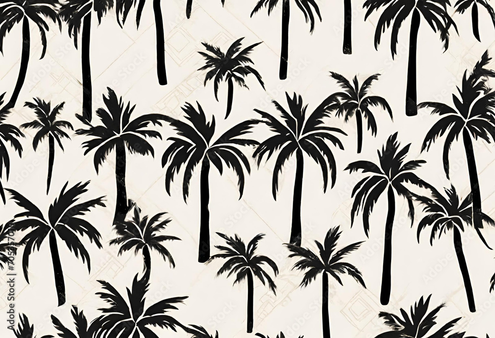 seamless background with palm trees, v5 seamless background with palm trees, v5