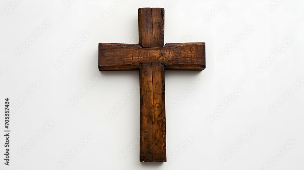 A wooden cross