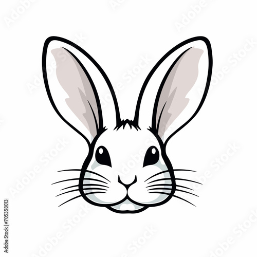 Vector illustration of Easter bunny ears masks.