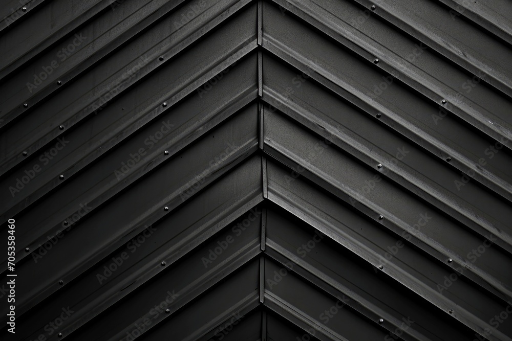 Obraz premium Close-up black metallic object, abstract wall pattern background