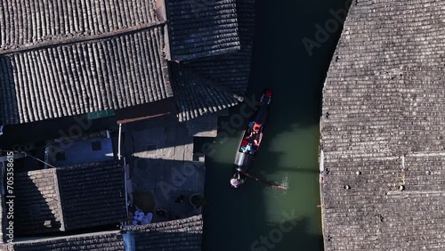 view of ancient town in china photo