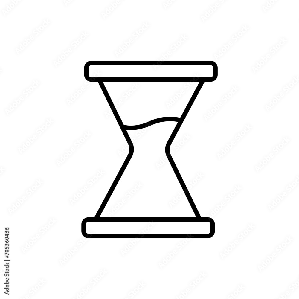 Hourglass outline icons, minimalist vector illustration ,simple transparent graphic element .Isolated on white background Hourglass outline icons, minimalist vector illustration ,simple transparent graphic element .Isolated on white background