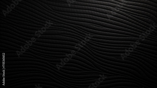 Pattern closeup of black fabric texture. Leather texture. Generative AI