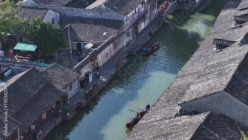 view of ancient town in china photo