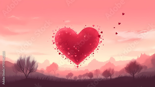 Valentine's Day, hearts, Valentine's Day background, wedding background, blank copy space