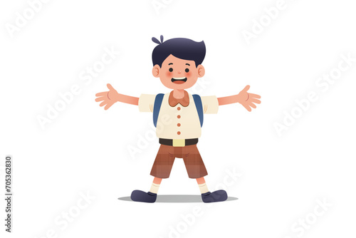 Boy Spreads His Hands  | Student Edition 