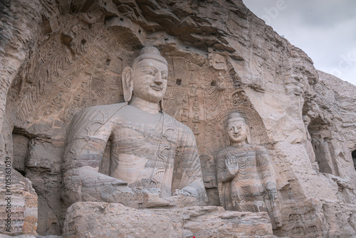 Yungang Grottoes. World cultural heritage in Datong, Shanxi, China