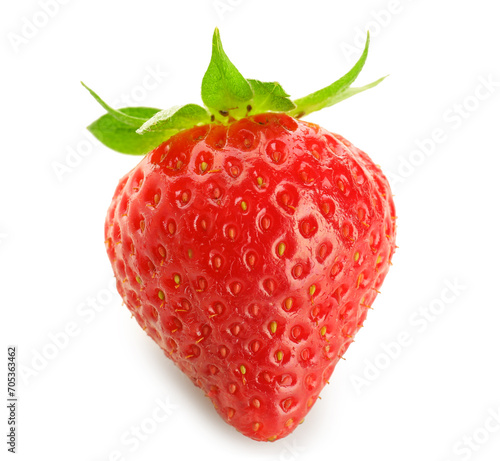 Fresh strawberry on white background