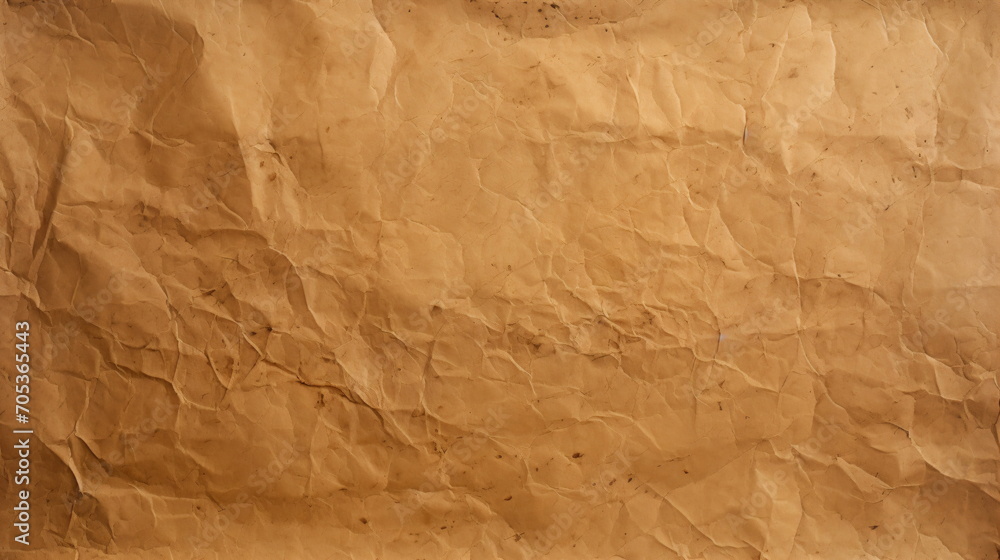 A texture of crumpled brown paper. A texture of crumpled brown paper.