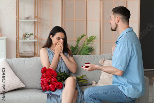 Emotional marriage proposal...