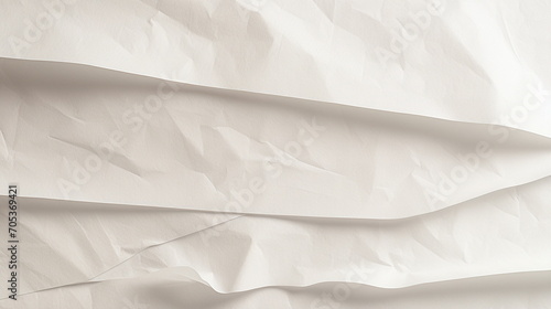 Wallpaper Mural Crumpled and wrinkled white paper texture background. Multiple sheets overlapped. Top view. Closeup. Empty. Copy space. Generative AI Torontodigital.ca