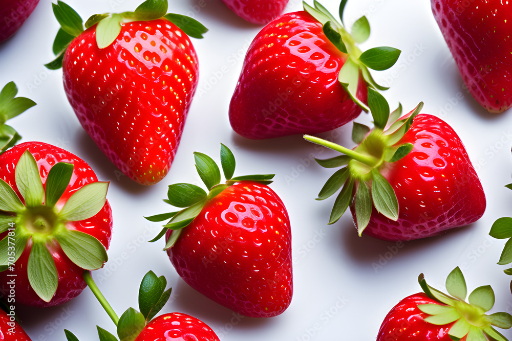 Isolated fresh strawberry image (PNG) - juicy charm with a transparent or white background generative ai Isolated fresh strawberry image (PNG) - juicy charm with a transparent or white background generative ai